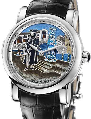 Review Ulysse Nardin 719-63 / VEN Classico Enamel Carnival of Venice Minute Repeater Limited Edition 18 watch price - Click Image to Close